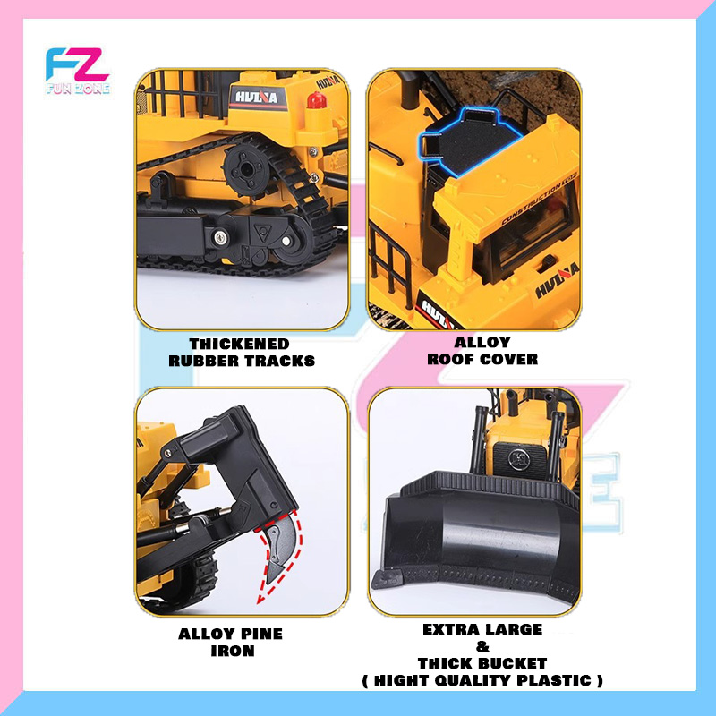 HUINA 1:16 RC BULLDOZER - Image 3