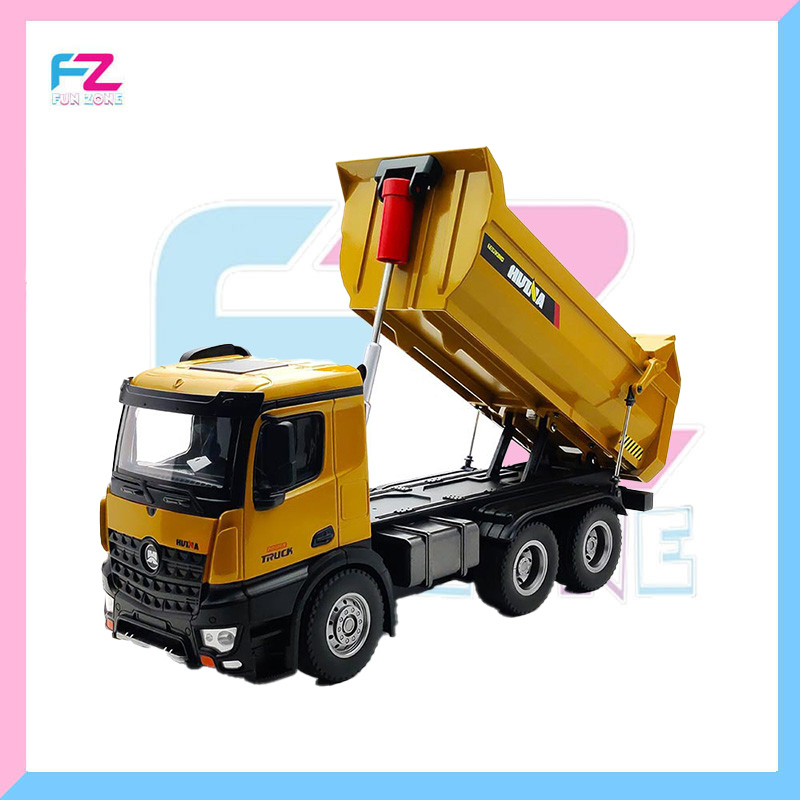 HUINA 1582 PREMIUM BLACK BOX 1:14 DUMP TRUCK 10 CHANNEL 2.4GHZ ENGINEERING TRUCK VEHICLE FULL METAL - Image 5