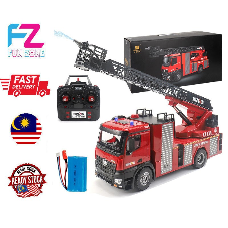 HUINA 1561 SCALE 1:14 FIRE FIGHTER TRUCK 22 CHANNEL 2.4GHZ ENGINEERING TRUCK VEHICLE