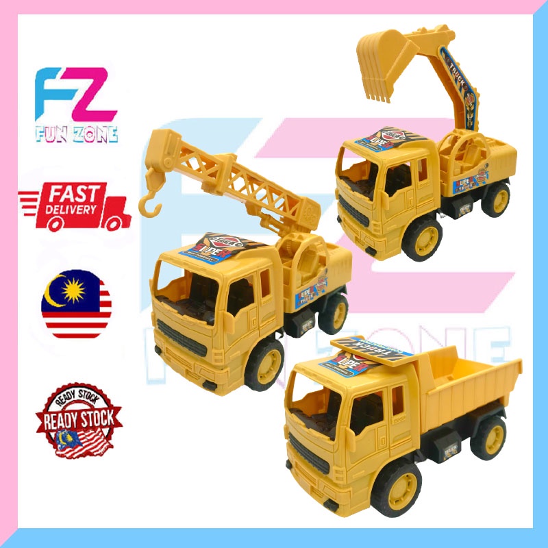 ENGINEERING VEHICLE TRUCK SET DIE CAST